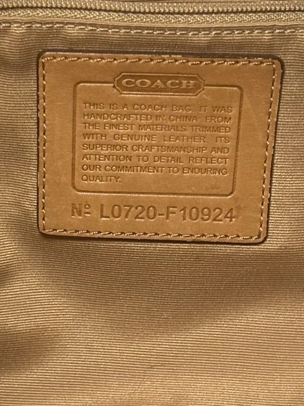 Coach Signature Soho Hobo Shoulder Bag Y2K Brown Tan Leather F10924
